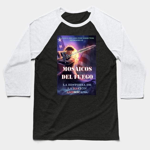 Mosaicos del Fuego book cover Baseball T-Shirt by Forms Theory Comics